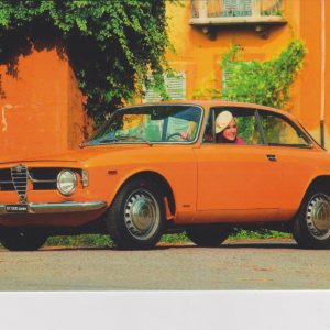 Alfa Romeo Bertone GT coupe postcard