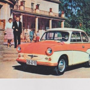 Trabant 500, 1960, képeslap