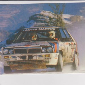 Lancia HF Delta Rallye képeslap postcard