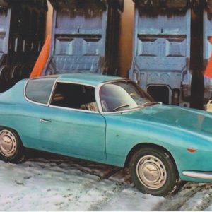 Lancia Flavia Zagato postcard képeslap