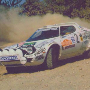 Lancia Stratos rallye postcard képeslap