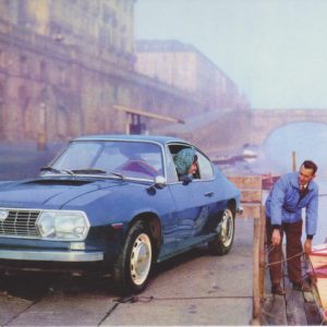 Lancia Fulvia Zagato postcard képeslap