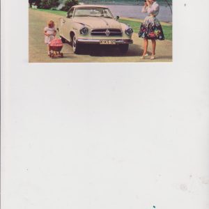 Borgward Isabella coupe képeslap