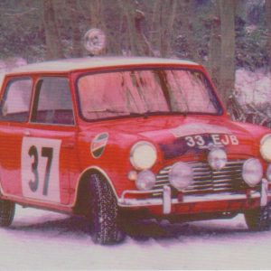 Morris Mini Cooper Monte-Carlo Rallye képeslap