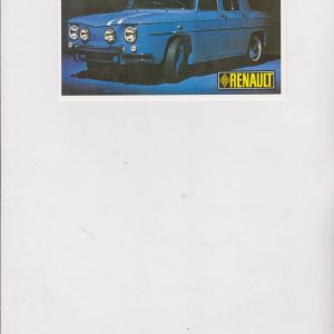Renault 8 Gordini postcard