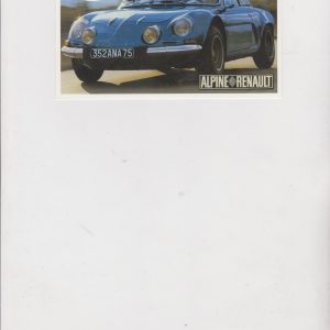 Renault Alpine A110 postcard képeslap